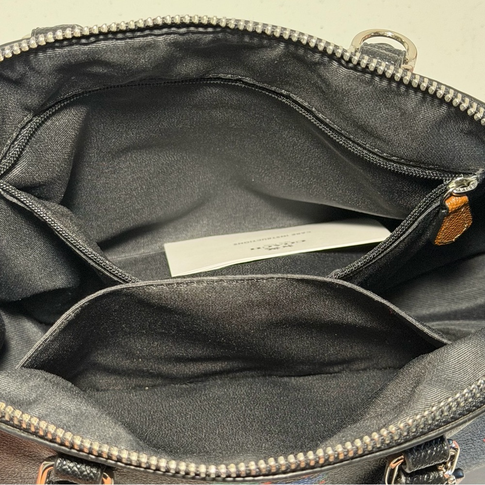 Coach Mini Sierra Satchel with Bird Print - Picture 11 of 12